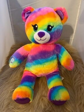 Build A Bear Workshop Rainbow Friends Plush Teddy Bear 16”